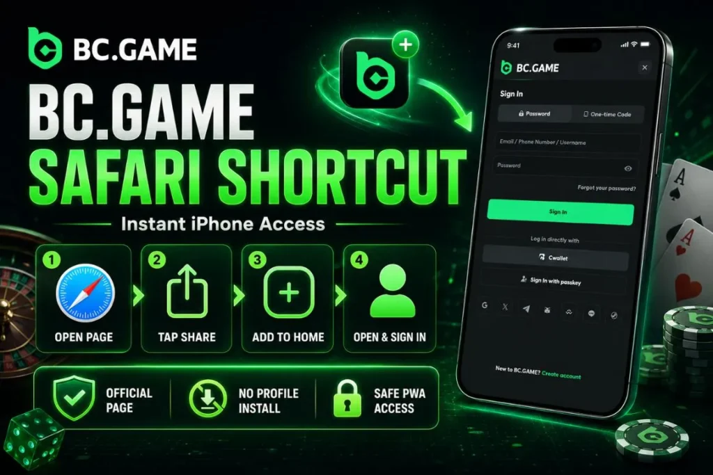 Creating a Shortcut via Safari Browser for Instant Access